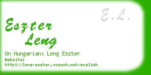 eszter leng business card
